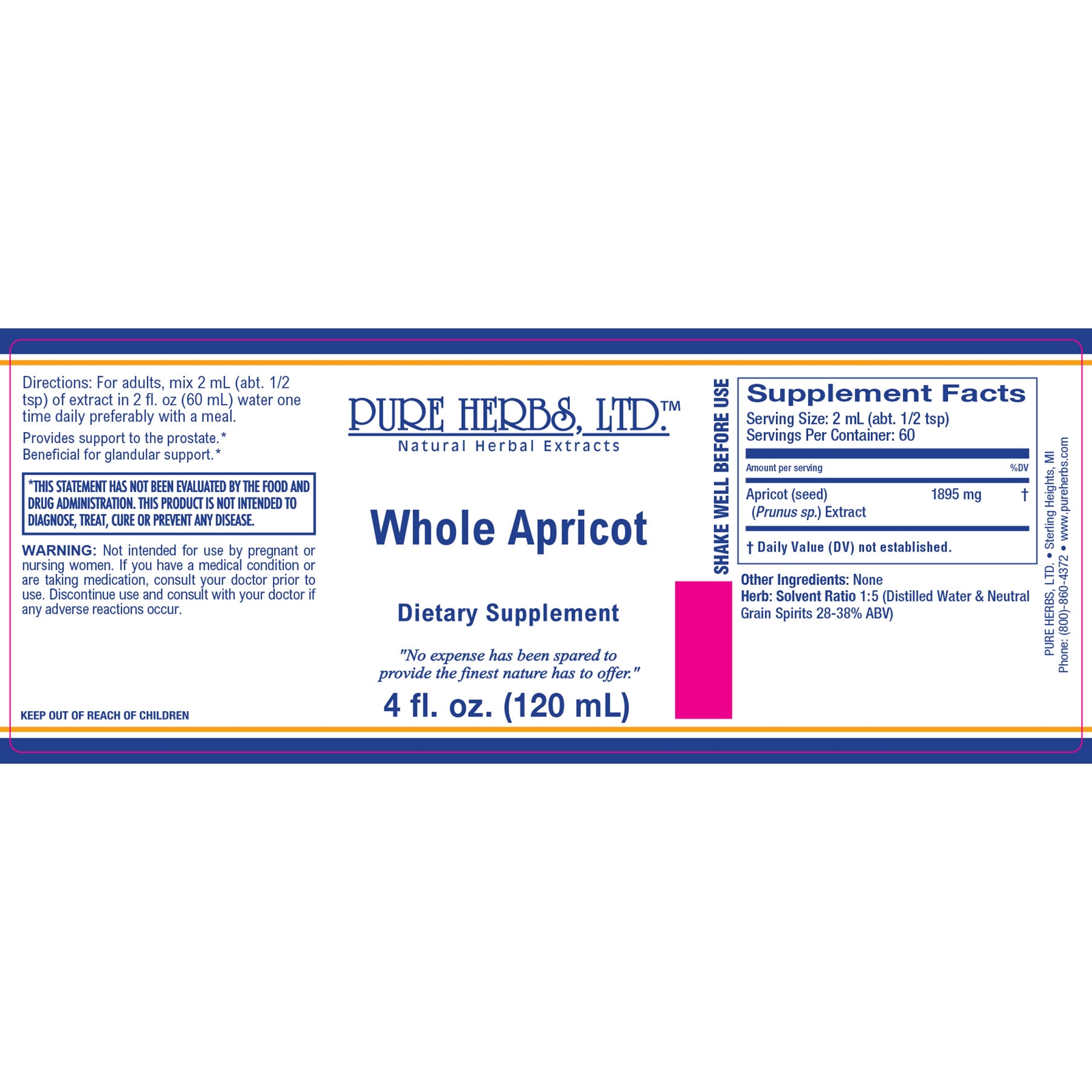 Whole Apricot Kernels Extract 4 fl.